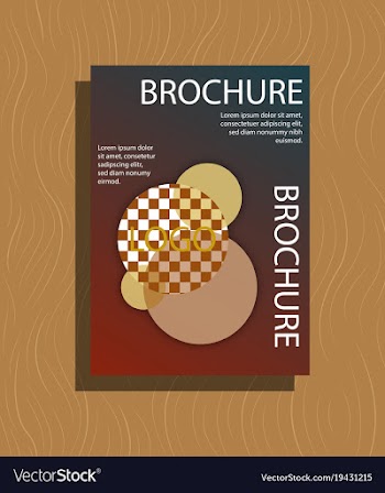 Flyer design template - brochure - annual report vector image