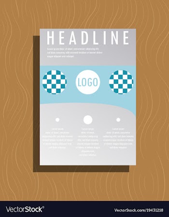 Flyer design template - brochure - annual report vector image