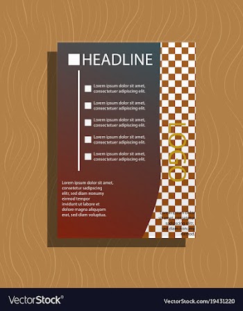 Flyer design template - brochure - annual report vector image