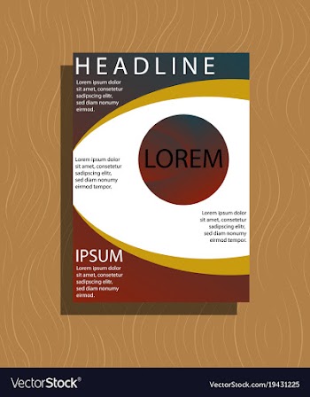 Flyer design template - brochure - annual report vector image