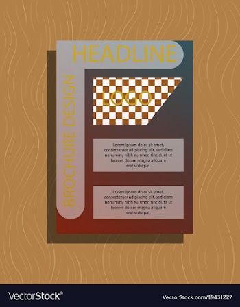Flyer design template - brochure - annual report vector image