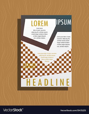 Flyer design template - brochure - annual report vector image