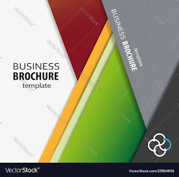 Flyer design template vector image