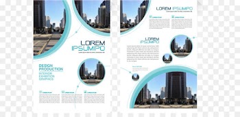 Flyer Euclidean vector - Vector blue circular tower Flyer 