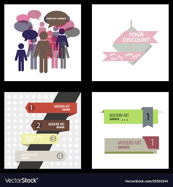 Flyer for business and web information vector image