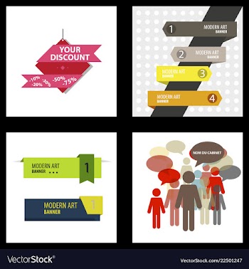 Flyer for business and web information vector image
