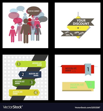 Flyer for business and web information vector image