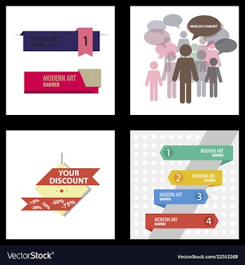 Flyer for business and web information vector image