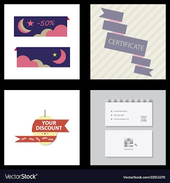 Flyer for business and web information vector image