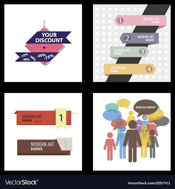 Flyer for business and web information vector image