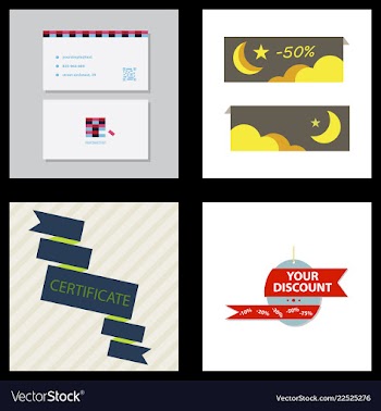Flyer for business and web information vector image