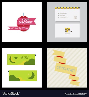 Flyer for business and web information vector image