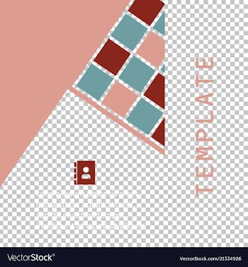 Flyer layout template brochure background set vector image