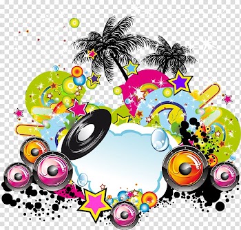 Flyer Nightclub Dance, Color science fiction music transparent background PNG clipart