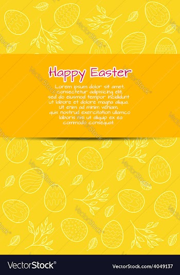  					Flyer template for Easter vector image														