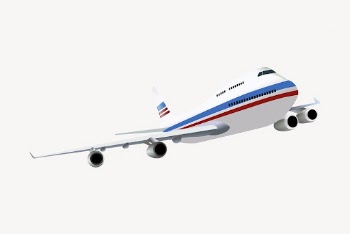 Flying airplane clipart, collage element | Free PSD - rawpixel