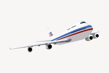 Flying airplane clipart, illustration vector. | Free Vector - rawpixel