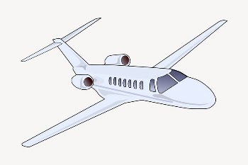 Flying airplane clipart, illustration vector. | Free Vector - rawpixel
