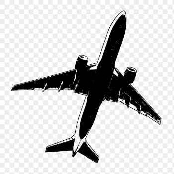 Flying airplane png silhouette, vehicle | Free PNG - rawpixel