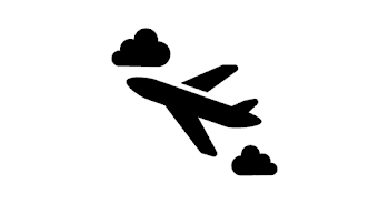 Flying Airplane Silhouette - Airplane - T-Shirt | TeePublic