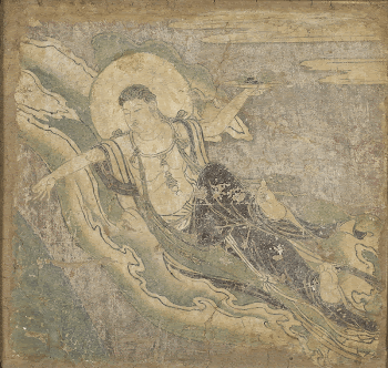 Flying Apsaras, right arm outstretched, | Free Photo - rawpixel