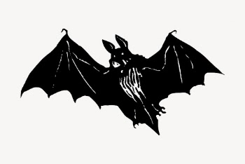Flying bat clipart, vintage illustration | Free Vector - rawpixel