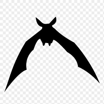 Flying bat png silhouette sticker, | Free PNG - rawpixel