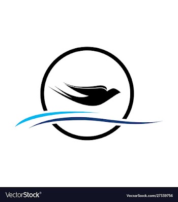 Flying bird dove logo vector image