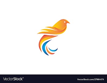 Flying bird dove logo vector image