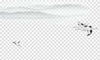 Flying bird illustration, White Brand Pattern, white crane transparent background PNG clipart
