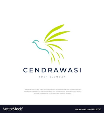flying bird logo color line art bird