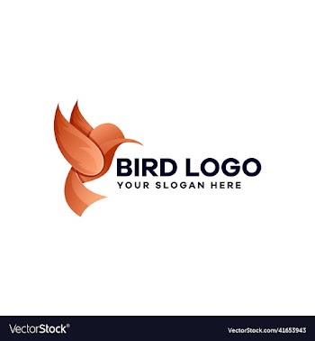 flying bird logo design