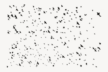 Flying birds, abstract white background | Free Vector - rawpixel