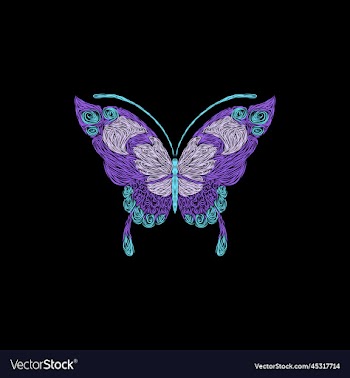 flying butterfly artwork style design