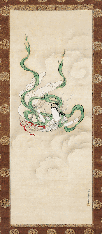 Flying Celestial (17th century) by Kiyohara | Free Photo Illustration - rawpixel