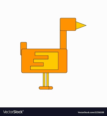 Flying duck silhouette vector image