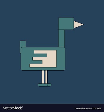 Flying duck silhouette vector image