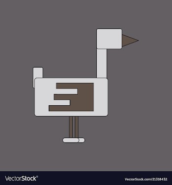Flying duck silhouette vector image