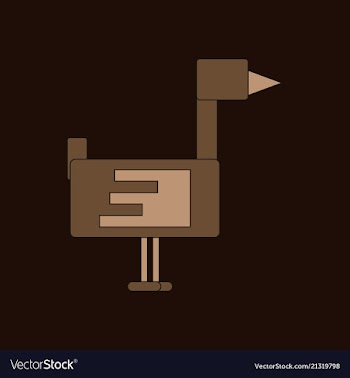Flying duck silhouette vector image