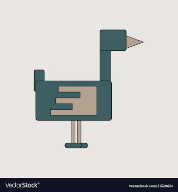 Flying duck silhouette vector image