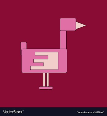 Flying duck silhouette vector image