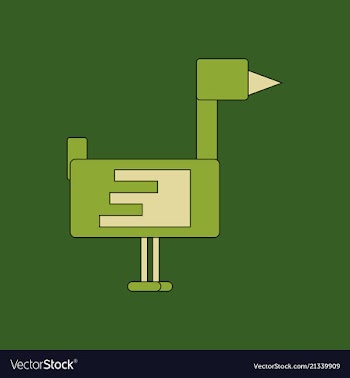 Flying duck silhouette vector image