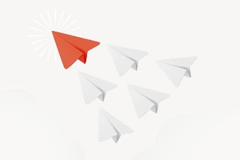 Flying paper planes, postal service | Free Photo - rawpixel