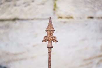 Focus Photography of Brown Fluer De Lis Finial