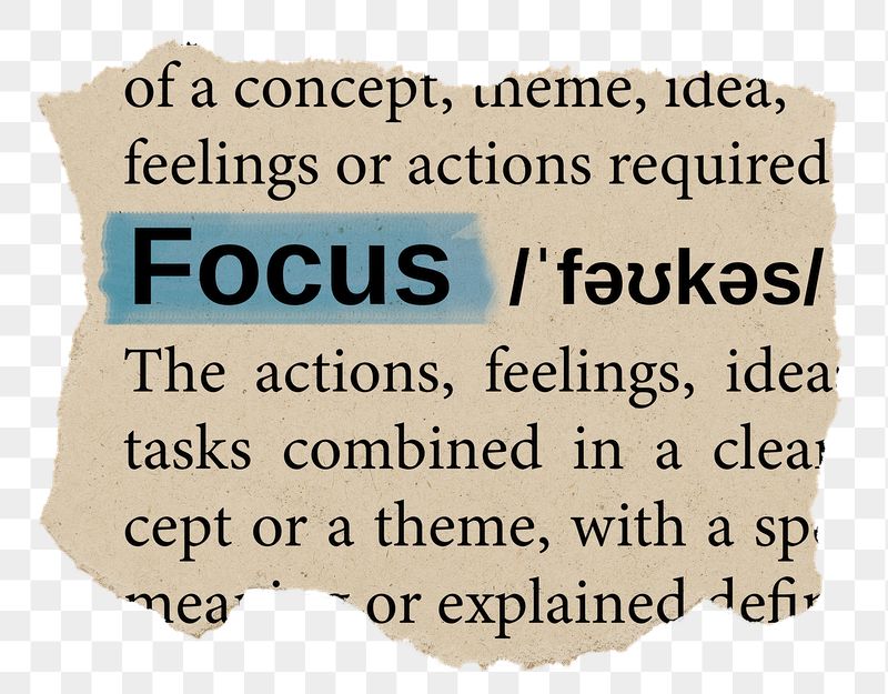 Focus png word sticker, torn | Free PNG - rawpixel