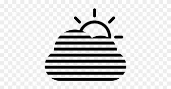 Fog Cloud Hiding The Sun Weather Interface Symbol Vector - Fog Symbol