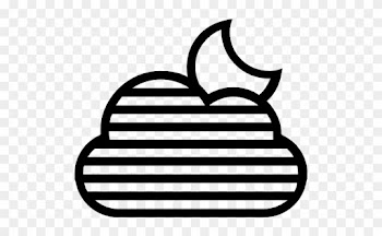 Fog, Night, Symbol, Of, Striped, Cloud, Hiding, The, - Fog Symbol