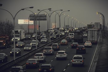 Foggy City Traffic