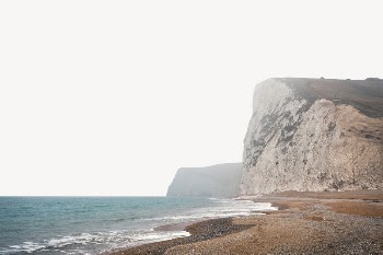 Foggy seashore border, nature photo | Free PSD - rawpixel