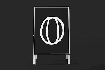 Foldable a-frame sign mockup, abstract | Free PSD Mockup - rawpixel